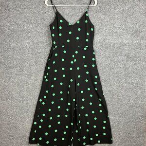 NEW $70‎ NORDSTROM BP Jumpsuit Black Essential Dot Polka Dot Sleeveless XS